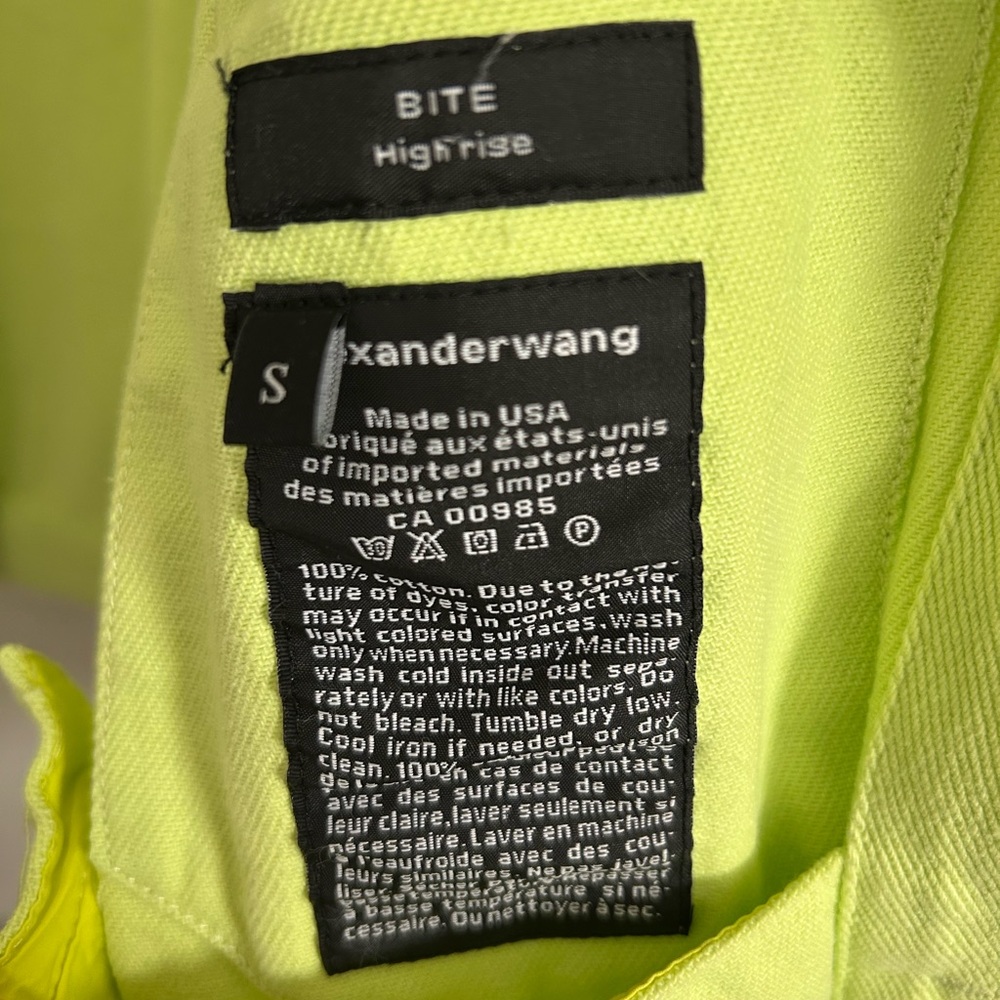 Alexander Wang Yellow Denim Game Jacket size small - Picture 9 of 11